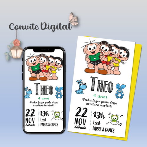 Convite Digital Turma da Mônica 12
