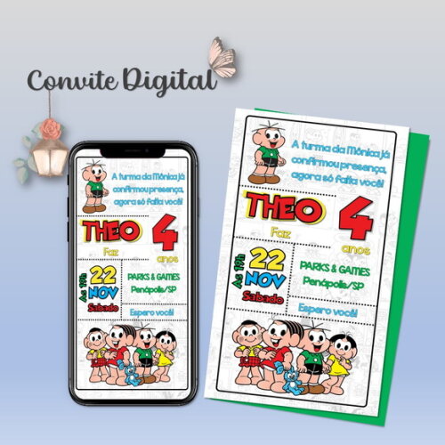 Convite Digital Turma da Mônica 13