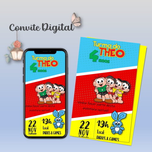 Convite Digital Turma da Mônica 20