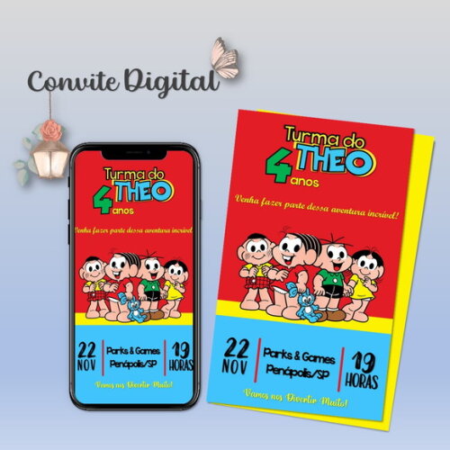 Convite Digital Turma da Mônica 18