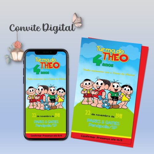 Convite Digital Turma da Mônica 24