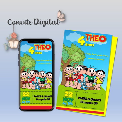 Convite Digital Turma da Mônica 23
