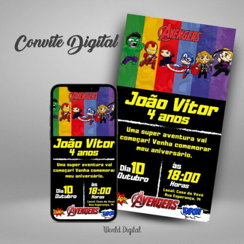Convite Digital Vingadores 03