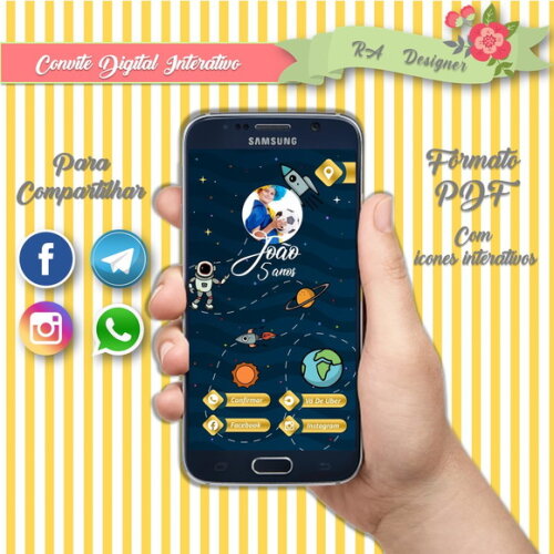 Convite Interativo Astronauta