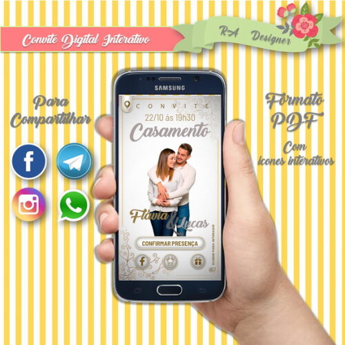 Convite Interativo Casamento Noivado