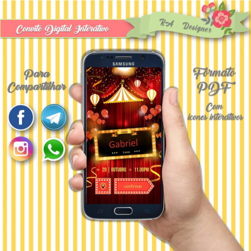 Convite Interativo Circo