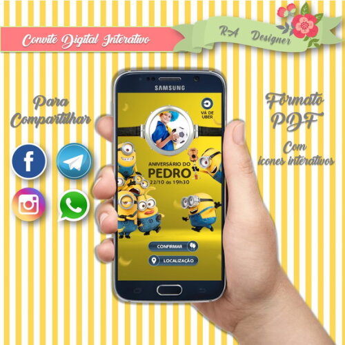 Convite Interativo Minions