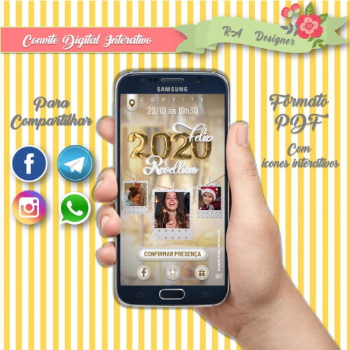 Convite Interativo Reveillon