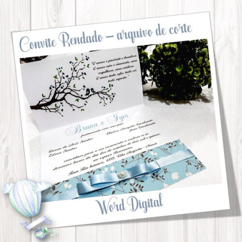Convite Rendado - Arquivo de Corte Studio