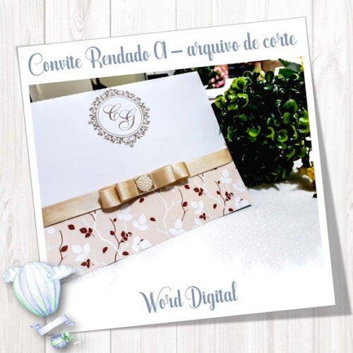 Convite Rendado - Arquivo de Corte Studio 01