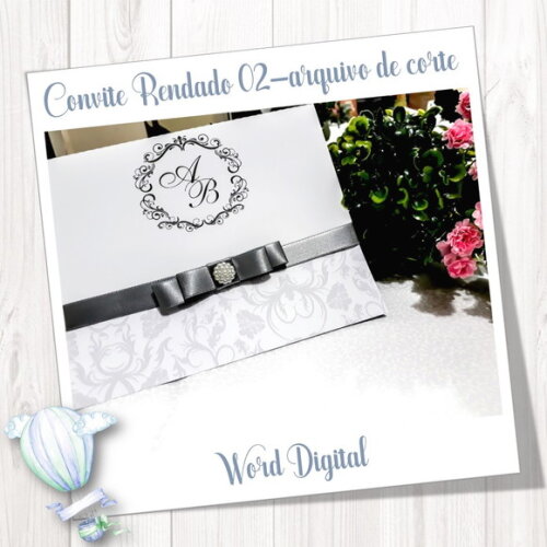 Convite Rendado - Arquivo de Corte Studio 02