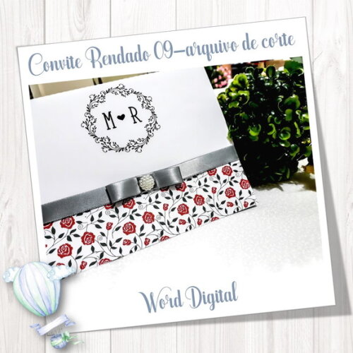 Convite Rendado - Arquivo de Corte Studio 09