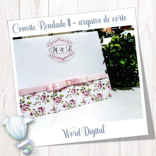 Convite Rendado - Arquivo de Corte Studio 11