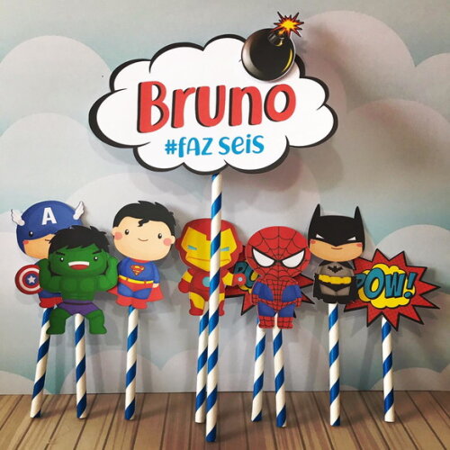 Festa Pronta Super Heróis 04 - Arquivo Digital