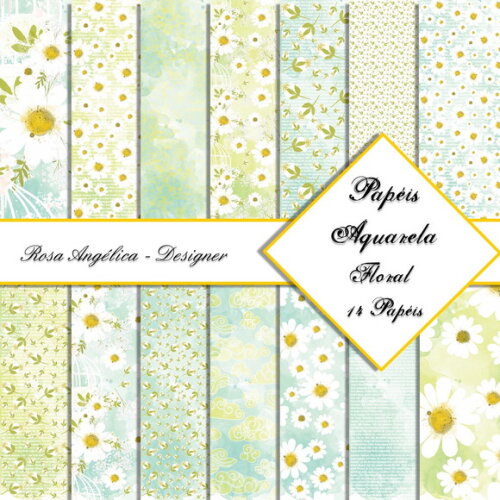 Kit Arquivo Digital Aquarela - Floral