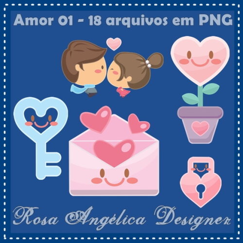 Kit Arquivo Digital em PNG Amor 1