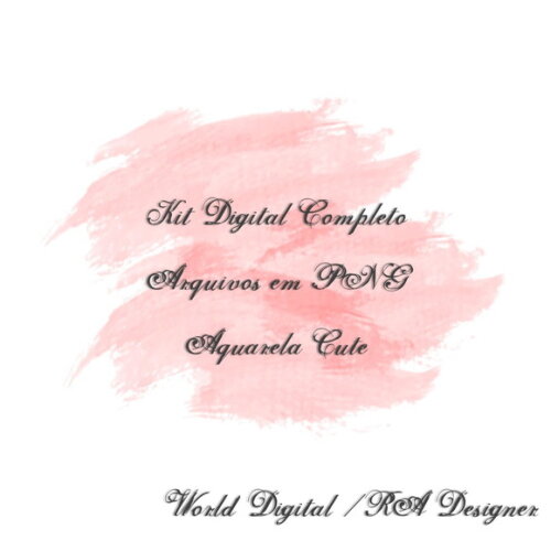 Kit Arquivo Digital em PNG Aquarela Cute Natal Casa Doces