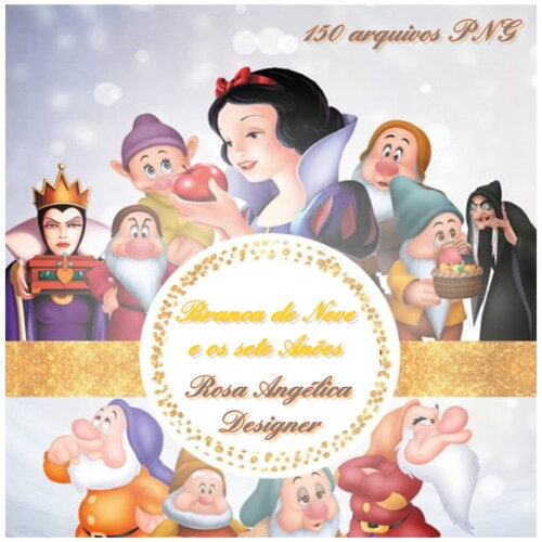 Kit Arquivo Digital em PNG Branca de Neve 1