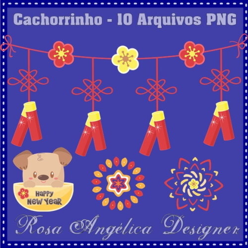 Kit Arquivo Digital em PNG Cachorrinho