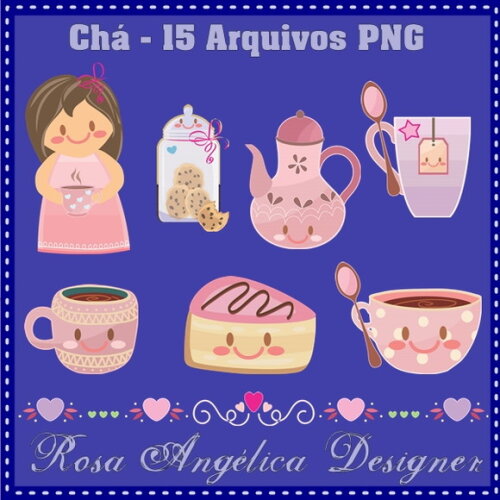 Kit Arquivo Digital em PNG Chá