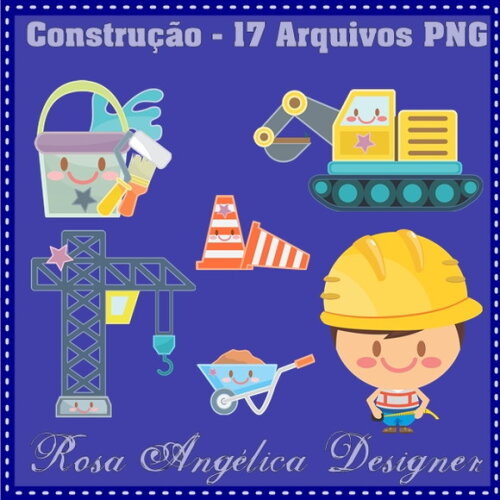 Kit Arquivo Digital em PNG Construção