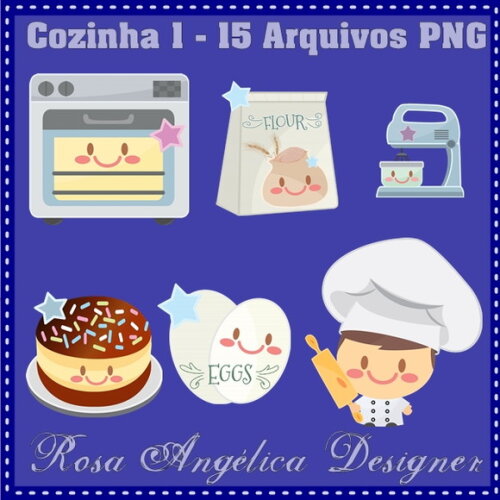 Kit Arquivo Digital em PNG Cozinha 1