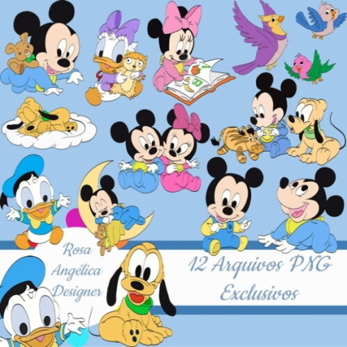 Kit Arquivo Digital em PNG Disney Baby