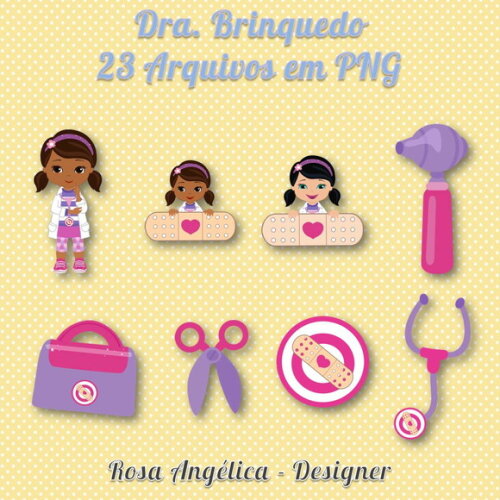 Kit Arquivo Digital em PNG Dra. Brinquedo