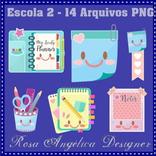 Kit Arquivo Digital em PNG Escola 2