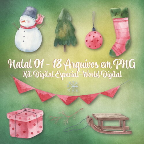 Kit Arquivo Digital em PNG Especial Natal 01
