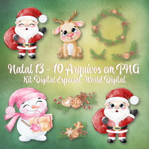 Kit Arquivo Digital em PNG Especial Natal 13
