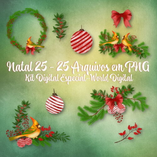 Kit Arquivo Digital em PNG Especial Natal 25