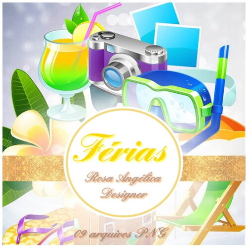 Kit Arquivo Digital em PNG Férias