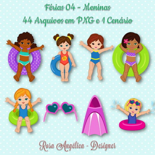 Kit Arquivo Digital em PNG Férias 4