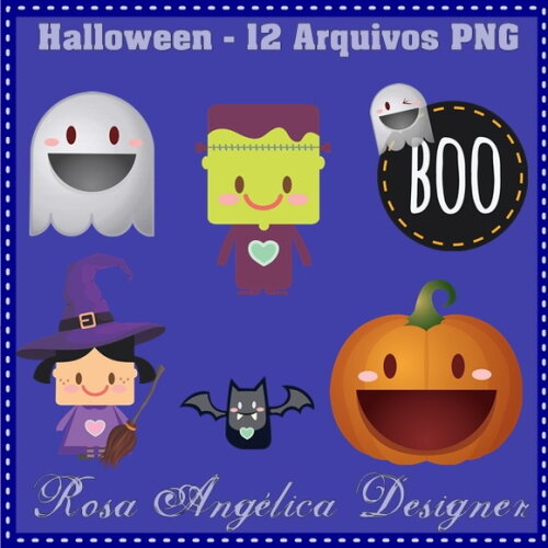 Kit Arquivo Digital em PNG Halloween