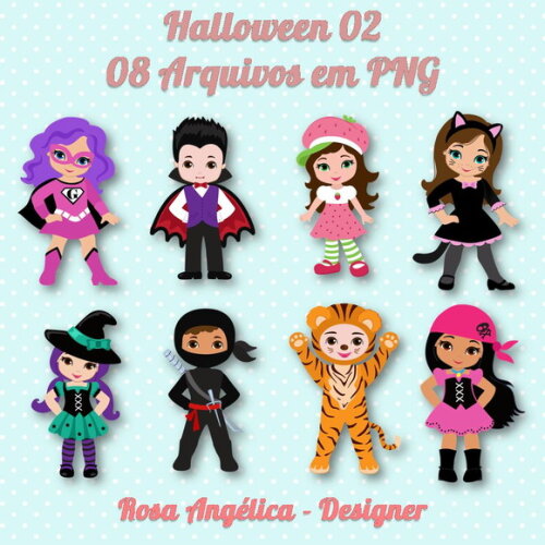 Kit Arquivo Digital em PNG Halloween 2