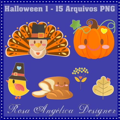 Kit Arquivo Digital em PNG Halloween 1