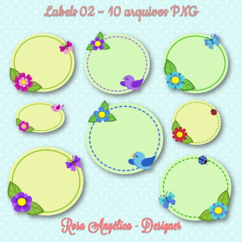 Kit Arquivo Digital em PNG Labels