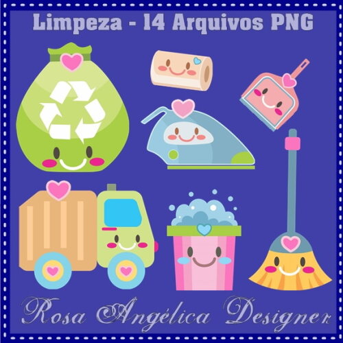 Kit Arquivo Digital em PNG Limpeza