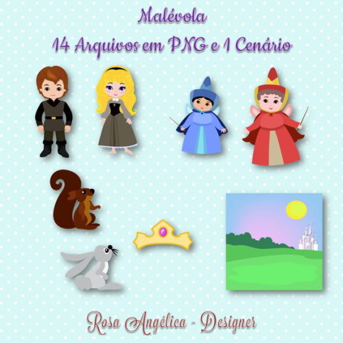 Kit Arquivo Digital em PNG Malévola