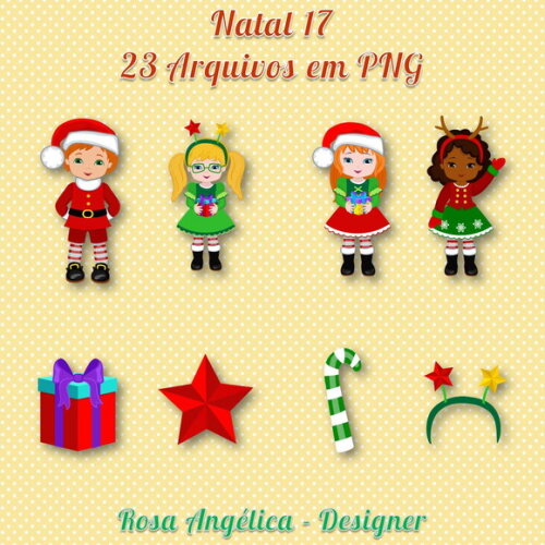 Kit Arquivo Digital em PNG Natal 17