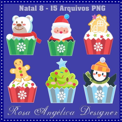 Kit Arquivo Digital em PNG Natal 8