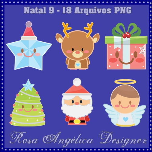 Kit Arquivo Digital em PNG Natal 9