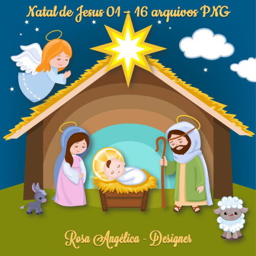 Kit Arquivo Digital em PNG Natal de Jesus 01