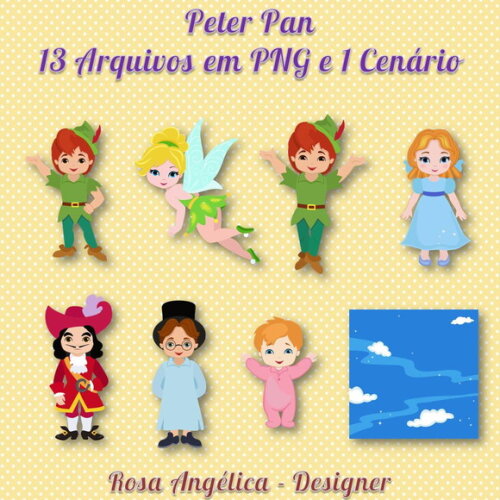 Kit Arquivo Digital em PNG Peter Pan