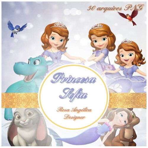 Kit Arquivo Digital em PNG Princesa Sofia