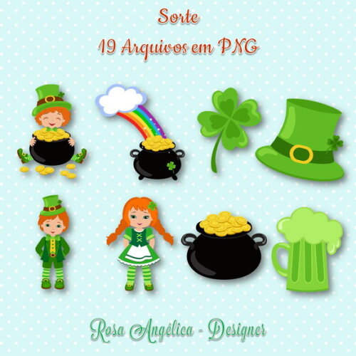 Kit Arquivo Digital em PNG Sorte