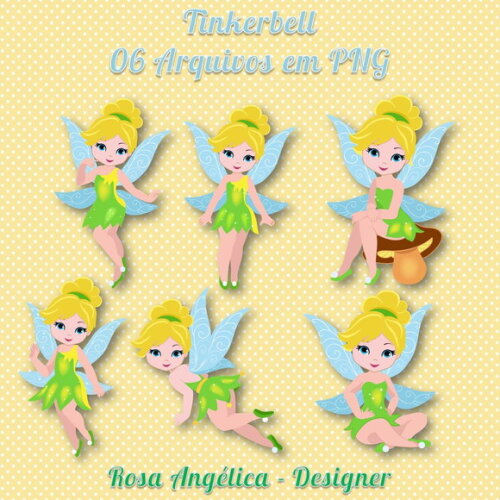 Kit Arquivo Digital em PNG Tinkerbells