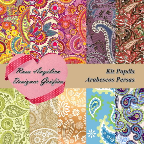 Kit de Papéis Scrapbook