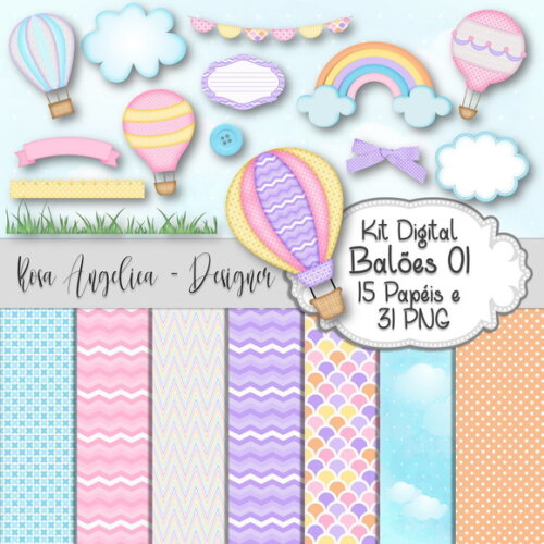 Kit Digital Balões 01